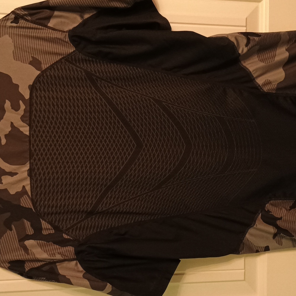 Nike Pro Men's Camouflage T-Shirt - Black and Gray-Size Large - Picture 7 of 8